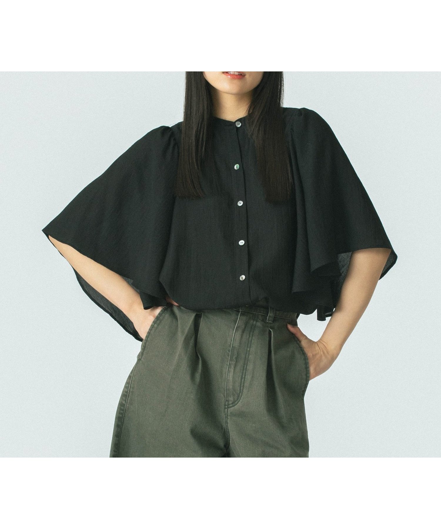 【ローズバッド/ROSE BUD】のFLARE SLEEVE BLOUSE 人気、トレンドファッション・服の通販 founy(ファニー) 　ファッション　Fashion　レディースファッション　WOMEN　トップス・カットソー　Tops/Tshirt　とろみ　Thickness　スリーブ　Sleeve　フレア　Flare　 other-1|ID: prp329100004556284 ipo3291000000032316920