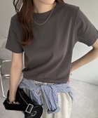 【ディスコート/Discoat】のコンパクトTシャツ 人気、トレンドファッション・服の通販 founy(ファニー) ファッション Fashion レディースファッション WOMEN トップス・カットソー Tops/Tshirt シャツ/ブラウス Shirts/Blouses ロング / Tシャツ T-Shirts コンパクト Compact シンプル Simple ストレッチ Stretch フィット Fit エレガント 上品 Elegant thumbnail チャコールグレー|ID: prp329100004556372 ipo3291000000032293884