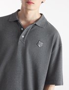 【メゾン キツネ/MAISON KITSUNE / MEN】のMaison Kitsune/BOLD FOX HEAD PATCH OVERSIZE POLO 人気、トレンドファッション・服の通販 founy(ファニー) ファッション Fashion メンズファッション Fashion for Men 冬 Winter / This Winter パッチ Patch, Appliqué 半袖 Short Sleeve, Half Sleeve 無地 Plain, Solid Color A/W・秋冬 Autumn/Winter thumbnail DARK GREY MELANGE|ID: prp329100004556392 ipo3291000000032673163