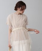 【バブ ブージュルード/Bab Bou Jeloud】のチュールドッキングギャザーカットソー BEIGE|ID: prp329100004556436 ipo3291000000032205180
