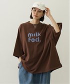 【ミルクフェド/MILKFED.】のCUT OUT LOGO BIG S/S TOP MILKFED. 人気、トレンドファッション・服の通販 founy(ファニー) ファッション Fashion レディースファッション WOMEN カットソー Cut And Sew ルーズ Loose 半袖 Short Sleeve 夏 Summer S/S・春夏 Ss・Spring/Summer thumbnail BROWN|ID: prp329100004556444 ipo3291000000032307065