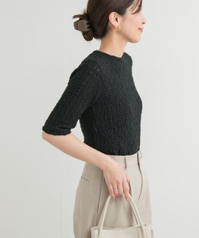 【アーバンリサーチ ドアーズ/URBAN RESEARCH DOORS】のポコポコレース5分袖Tシャツ 人気、トレンドファッション・服の通販 founy(ファニー) ファッション Fashion レディースファッション WOMEN トップス・カットソー Tops/Tshirt シャツ/ブラウス Shirts/Blouses ロング / Tシャツ T-Shirts 2025年 2025 2025春夏・S/S Ss,Spring/Summer,2025 インナー Inner カーディガン Cardigan シンプル Simple ジャケット Jacket ストレッチ Stretch フィット Fit フェミニン Feminine レース Race エレガント 上品 Elegant 夏 Summer S/S・春夏 Ss・Spring/Summer |ID:prp329100004556487