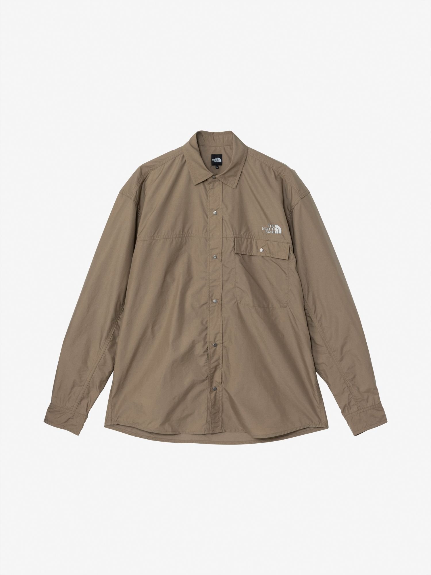 【ザ ノース フェイス/THE NORTH FACE】の【公式】ロングスリーブヌプシシャツ(ユニセックス) インテリア・キッズ・メンズ・レディースファッション・服の通販 founy(ファニー) 　ファッション　Fashion　レディースファッション　Fashion for Women　トップス・カットソー　Cut & Sew Tops　シャツ・ブラウス・オフィスカジュアル　Elegant Blouses & Button-Ups　アウトドア　Outdoor Clothing　ドット　Polka Dot, Dot Pattern　バランス　Balance, Style Balance　フロント　Front, Front Design　ボックス　Boxy, Box Shape　長袖　Long Sleeve, Full Sleeve　クラシックカーキ|ID: prp329100004556556 ipo3291000000034012553