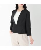 【ストロベリーフィールズ/STRAWBERRY FIELDS】の7分袖ペプラムジャケット 人気、トレンドファッション・服の通販 founy(ファニー) ファッション Fashion レディースファッション Ladies' Fashion Online アウター Coat Outerwear ジャケット Jackets ジャケット Jacket ペプラム Peplum thumbnail ブラック2|ID: prp329100004556570 ipo3291000000032609984
