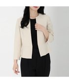 【ストロベリーフィールズ/STRAWBERRY FIELDS】の7分袖ペプラムジャケット 人気、トレンドファッション・服の通販 founy(ファニー) ファッション Fashion レディースファッション Ladies' Fashion Online アウター Coat Outerwear ジャケット Jackets ジャケット Jacket ペプラム Peplum thumbnail ピンクベージュ|ID: prp329100004556570 ipo3291000000032609985