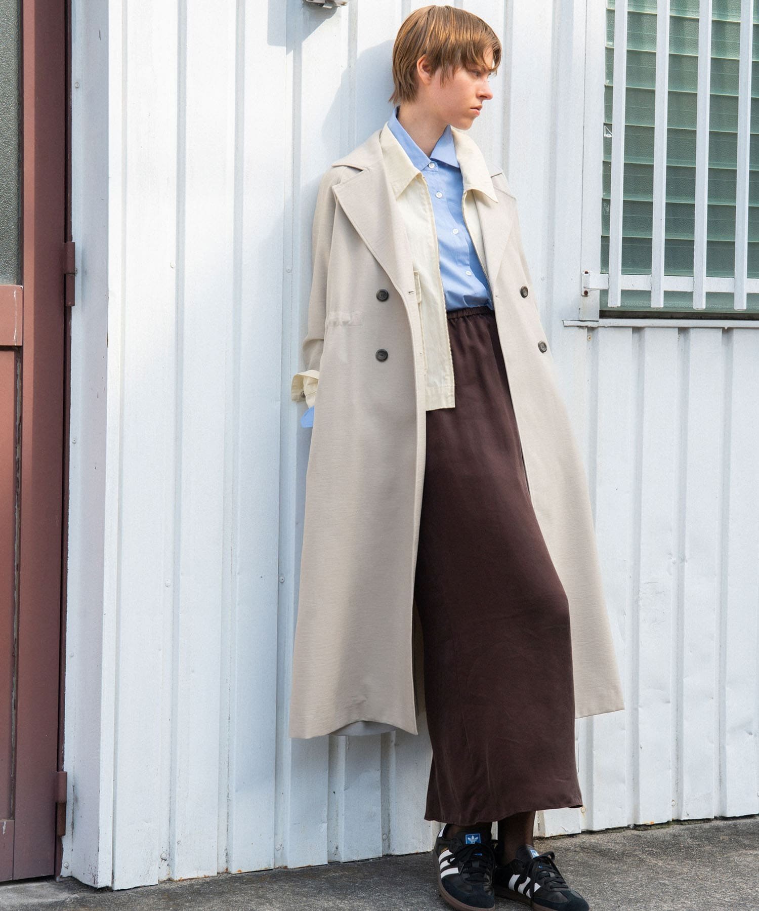 【アーバンリサーチ/URBAN RESEARCH】の『防花粉/撥水/UVカット』ドロストトレンチコート インテリア・キッズ・メンズ・レディースファッション・服の通販 founy(ファニー) 　ファッション　Fashion　レディースファッション　Fashion for Women　アウター　Coat / Outerwear Collection　コート・ロングコート・ピーコート　Long Coats, Peacoats & More　トレンチコート / 春秋の定番アウター　Trench Coats　2025年　2025　2025春夏・S/S　Spring/Summer 2025 SS25　スウェット / スエット　Sweatshirt, Sweatwear　スラックス　Slacks, Dress Pants　スリーブ　Sleeve, Long Sleeve / Short Sleeve　ベーシック　Basic, Essential　マニッシュ　Mannish, Boyish　夏　Summer　定番　Standard, Basic Item　春　Spring　S/S・春夏　SS, Spring/Summer, Warm Season　BEIGE|ID: prp329100004556580 ipo3291000000033181605