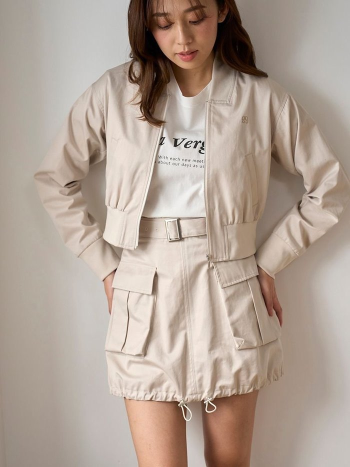 【スナイデル/SNIDEL】のコンパクトMA-1 インテリア・キッズ・メンズ・レディースファッション・服の通販 founy(ファニー) https://founy.com/ ファッション Fashion レディースファッション Ladies' Fashion Online アウター Coat Outerwear MA-1 MA-1 ウェーブ Wave 春 Spring コンパクト Compact シンプル Simple セットアップ Set Up フレア Flare ポケット Pocket ワイド Wide S/S・春夏 Ss・Spring/Summer おすすめ Recommend 夏 Summer エレガント 上品 Elegant |ID: prp329100004556621 ipo3291000000032692692