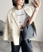 【スタイルドア/STYLEDOOR】のリネンダブルジャケット 人気、トレンドファッション・服の通販 founy(ファニー) ファッション Fashion レディースファッション Fashion for Women アウター Coat / Outerwear Collection レディースジャケット・軽アウター Jackets おすすめ Recommended / Our Picks ショート Short, Short Length シルケット Silket, Silky Cotton ジャケット Jacket, Outerwear ダブル Double, Double-Breasted デニム Denim, Jeans Material バランス Balance, Style Balance フレア Flare, Flared リネン Linen, Linen Fabric ワイド Wide, Wide Fit エレガント 上品 Elegant 人気 Popular, Best Seller 夏 Summer thumbnail ベージュ|ID: prp329100004556625 ipo3291000000033545115