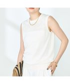 【ノーリーズ/NOLLEY'S】の《アンサンブル対応》《手洗い可能》フレンチリネンノースリーブプルオーバーニット オフホワイト|ID: prp329100004556626 ipo3291000000033277296