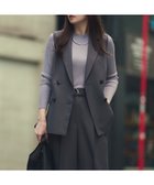 【ナチュラル ビューティー ベーシック/NATURAL BEAUTY BASIC】のリラクシーツイルシリーズ ダブルブレストテーラードジレ チャコール1|ID: prp329100004556644 ipo3291000000032206837