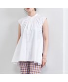 【その他のブランド/Other】のタックフレア ノースリーブ ブラウス WHITE|ID: prp329100004556654 ipo3291000000032206949