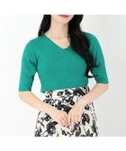 【ストロベリーフィールズ/STRAWBERRY FIELDS】のVネック5分袖リブニット 人気、トレンドファッション・服の通販 founy(ファニー) ファッション Fashion レディースファッション WOMEN トップス・カットソー Tops/Tshirt ニット Knit Tops Vネック V-Neck リブニット Rib Knit thumbnail グリーン|ID: prp329100004556659 ipo3291000000032360848