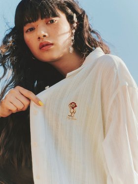 【リリーブラウン/Lily Brown】のLily Bearシアーオーバーシャツ 人気、トレンドファッション・服の通販 founy(ファニー) ファッション Fashion レディースファッション WOMEN トップス・カットソー Tops/Tshirt シャツ/ブラウス Shirts/Blouses おすすめ Recommend キャミソール Camisole クロップド Cropped スカーフ Scarf ストライプ Stripe セットアップ Set Up フロント Front 人気 Popularity 夏 Summer 無地 Plain Color |ID:prp329100004556680