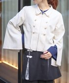 【アクシーズファム/axes femme】のW釦スリット袖ジップジャケット 人気、トレンドファッション・服の通販 founy(ファニー) ファッション Fashion レディースファッション Ladies' Fashion Online アウター Coat Outerwear ジャケット Jackets クラシカル Classical ジャケット Jacket スリット Slit ダブル Double チェーン Chain thumbnail ベージュ|ID: prp329100004556683 ipo3291000000032647761
