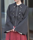 【アクシーズファム/axes femme】のW釦スリット袖ジップジャケット 人気、トレンドファッション・服の通販 founy(ファニー) ファッション Fashion レディースファッション Ladies' Fashion Online アウター Coat Outerwear ジャケット Jackets クラシカル Classical ジャケット Jacket スリット Slit ダブル Double チェーン Chain thumbnail 黒|ID: prp329100004556683 ipo3291000000032647764