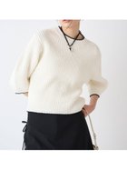 【ミースロエ/MIESROHE】のハーフスリーブチャンキーニット WHT[001]|ID: prp329100004556685 ipo3291000000032714602