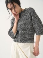 【ミースロエ/MIESROHE】のハーフスリーブチャンキーニット BLK[009]|ID: prp329100004556685 ipo3291000000032714603