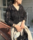 【ノーリーズ/NOLLEY'S】の《アンサンブル対応》《手洗い可能》カットフリンジ2WAYカーディガン ブラック|ID: prp329100004556709 ipo3291000000032295088