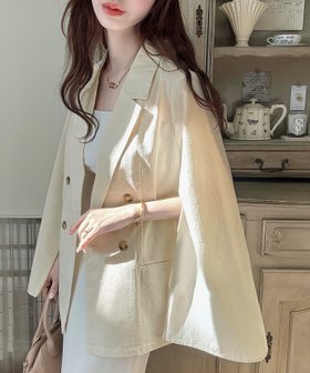【ジュノア/JUNOAH】のMeiru スリットスリーブジャケット 人気、トレンドファッション・服の通販 founy(ファニー) ファッション Fashion レディースファッション WOMEN アウター Coat Outerwear ジャケット Jackets |ID:prp329100004556712