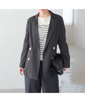 【エルーラ/Elura】のリネン混テーラードジャケット 人気、トレンドファッション・服の通販 founy(ファニー) ファッション Fashion レディースファッション WOMEN アウター Coat Outerwear ジャケット Jackets テーラードジャケット Tailored Jackets おすすめ Recommend カーディガン Cardigan ジャケット Jacket セットアップ Set Up デニム Denim ミックス Mix リネン Linen ワイド Wide |ID:prp329100004556725