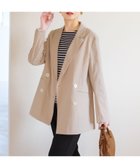 【エルーラ/Elura】のリネン混テーラードジャケット 人気、トレンドファッション・服の通販 founy(ファニー) ファッション Fashion レディースファッション WOMEN アウター Coat Outerwear ジャケット Jackets テーラードジャケット Tailored Jackets おすすめ Recommend カーディガン Cardigan ジャケット Jacket セットアップ Set Up デニム Denim ミックス Mix リネン Linen ワイド Wide thumbnail ライトベージュ51|ID: prp329100004556725 ipo3291000000032207649
