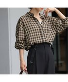 【ジャーナルスタンダード レリューム/JOURNAL STANDARD relume】の《追加》コットンローンチェックオーバーサイズシャツ ベージュ|ID: prp329100004556747 ipo3291000000032627546