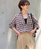 【ジャーナルスタンダード レリューム/JOURNAL STANDARD relume】の《追加》コットンローンチェックオーバーサイズシャツ レッド|ID: prp329100004556747 ipo3291000000032627548