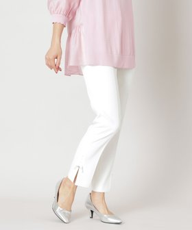 【トゥー ビー シック/TO BE CHIC】のボディシェル スリムパンツ 人気、トレンドファッション・服の通販 founy(ファニー) ファッション Fashion レディースファッション WOMEN パンツ Pants エレガント 上品 Elegant ストレッチ Stretch スリム Slim モチーフ Motif リボン Ribbon 定番 Standard |ID:prp329100004556990