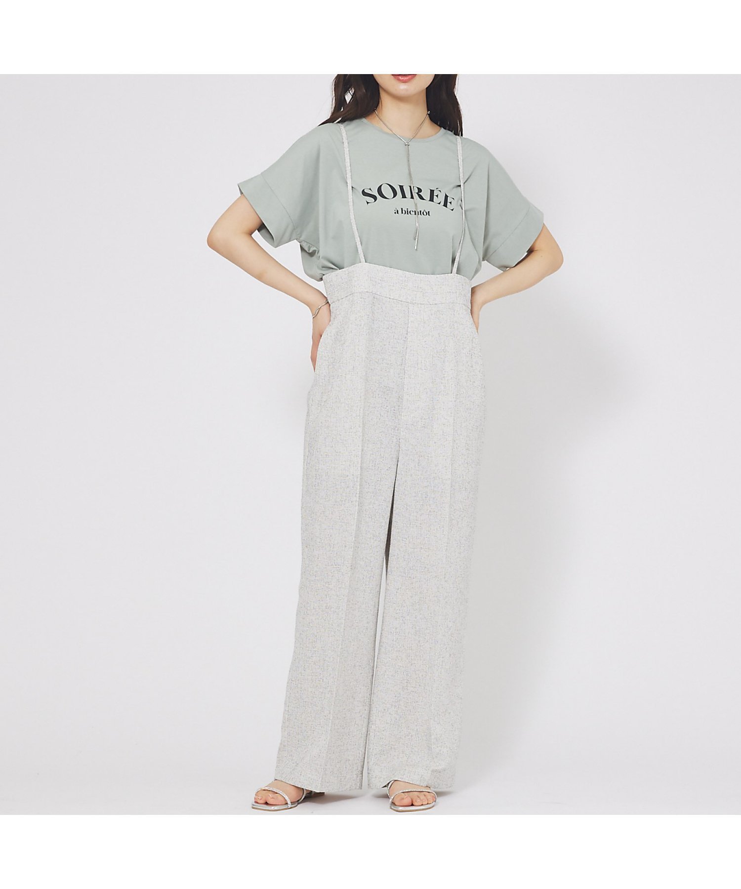 【アバハウスマヴィ/abahouse mavie】の【セットアップ対応】ライトツイードサスペンダーパンツ 人気、トレンドファッション・服の通販 founy(ファニー) 　ファッション　Fashion　レディースファッション　WOMEN　セットアップ　Setup　パンツ　Pants　おすすめ　Recommend　インナー　Inner　サスペンダー　Suspenders　ジャケット　Jacket　セットアップ　Set Up　センター　Center　ツィード　Tweed　リラックス　Relax　夏　Summer　春　Spring　秋　Autumn/Fall　 other-1|ID: prp329100004557010 ipo3291000000032210777
