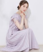 【クチュール ブローチ/Couture Brooch】の【前後2WAY・細見え】カラミチェック サマードレス ラベンダー|ID: prp329100004557024 ipo3291000000032748520