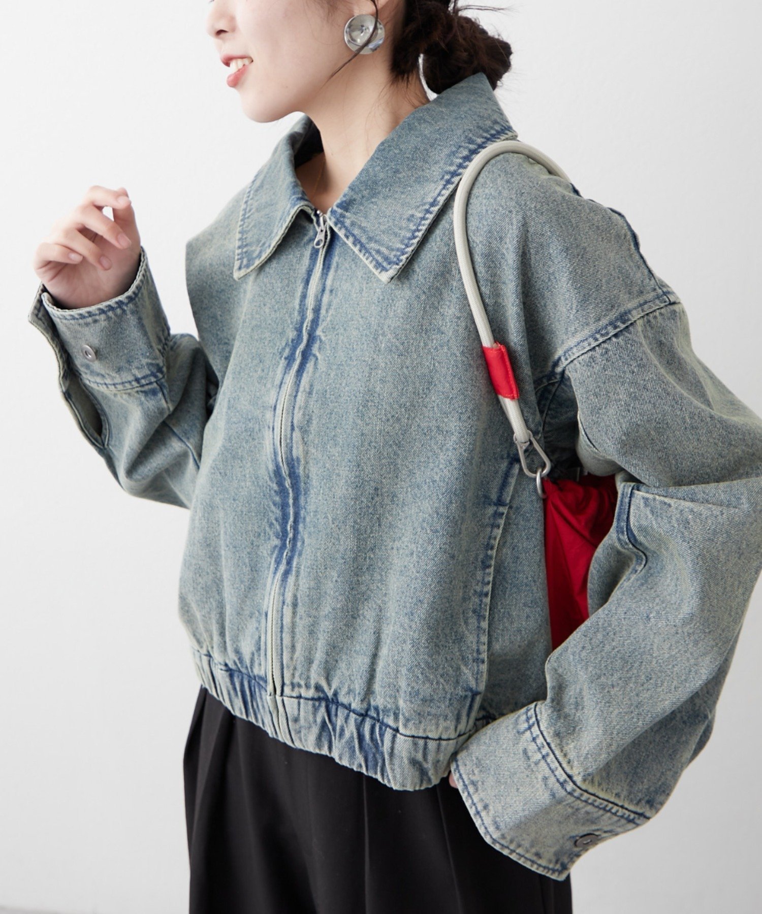 【チャオパニックティピー/CIAOPANIC TYPY】のデニムショートジャケット《セットアップ対応》 インテリア・キッズ・メンズ・レディースファッション・服の通販 founy(ファニー) 　ファッション　Fashion　レディースファッション　Ladies' Fashion Online　アウター　Coat Outerwear　ジャケット　Jackets　ウォッシュ　Wash　春　Spring　秋　Autumn/Fall　キャミソール　Camisole　ショート　Short　ジャケット　Jacket　スウェット　Sweat　セットアップ　Set Up　タートルネック　Turtleneck　デニム　Denim　トレンド　Trend　パーカー　Hoodie　プリント　Print　ロング　Long　おすすめ　Recommend　夏　Summer　ブルー|ID: prp329100004557036 ipo3291000000032610991