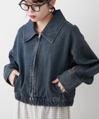 【チャオパニックティピー/CIAOPANIC TYPY】のデニムショートジャケット《セットアップ対応》 ネイビー|ID: prp329100004557036 ipo3291000000032610993