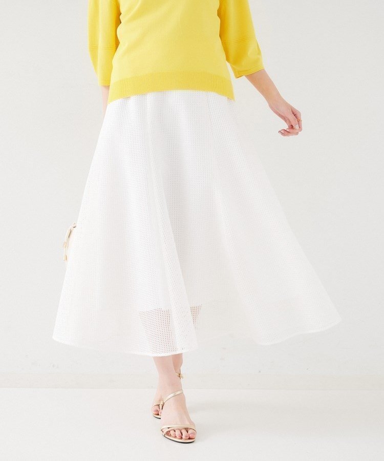 【アンタイトル/UNTITLED】の【手洗い可/トレンド】メッシュフレアスカート 人気、トレンドファッション・服の通販 founy(ファニー) 　ファッション　Fashion　レディースファッション　Fashion for Women　スカート　Skirts　Aライン・フレアスカート　A-Line & Flared Skirts　シンプル　Simple, Minimal　トレンド　Trend, Trending Now　フェミニン　Feminine, Girly　フラット　Flat, Flat Shoes　フレア　Flare, Flared　メッシュ　Mesh, Net Fabric　 other-1|ID: prp329100004557088 ipo3291000000032750478