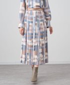 【アナイ/ANAYI】の【セットアップ対応商品】スクエア幾何プリントプリーツスカート beige|ID: prp329100004557093 ipo3291000000032211650