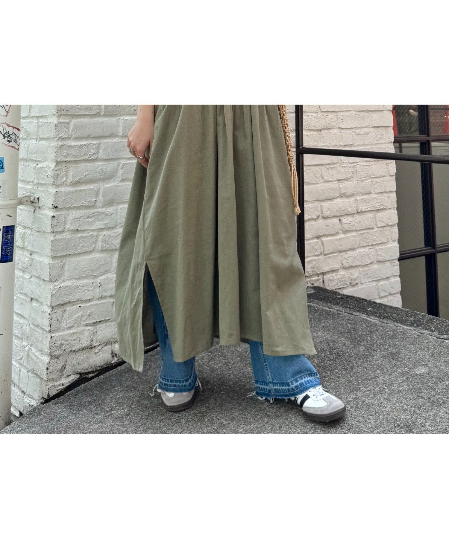 【チャオパニックティピー/CIAOPANIC TYPY】の【India】綿麻ウエストタックドルマンワンピース インテリア・キッズ・メンズ・レディースファッション・服の通販 founy(ファニー) 　ファッション　Fashion　レディースファッション　Ladies' Fashion Online　ワンピース　Dress　インド　India　インナー　Inner　キャミソール　Camisole　ギャザー　Gather　サンダル　Sandals　ストライプ　Stripe　スニーカー　Sneakers　スリット　Slit　タンク　Tank　ダウン　Down　人気　Popularity　無地　Plain Color　おすすめ　Recommend　カーキ|ID: prp329100004557112 ipo3291000000032622142