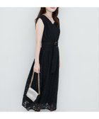 【ナチュラルクチュール/natural couture】のウエストベルト付きカラーレースワンピース ブラック|ID: prp329100004557127 ipo3291000000032734964