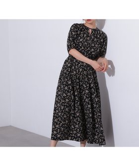 【エヌ ナチュラルビューティーベーシック/N.Natural Beauty basic】の小花柄ワンピース 人気、トレンドファッション・服の通販 founy(ファニー) ファッション Fashion レディースファッション WOMEN ワンピース Dress カッティング Cutting スリーブ Sleeve ティアード Tiered |ID:prp329100004557165