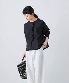 【かぐれ/kagure / URBAN RESEARCH】のコットンリネンワッシャーフリルブラウス 人気、トレンドファッション・服の通販 founy(ファニー) ファッション Fashion レディースファッション WOMEN トップス・カットソー Tops/Tshirt シャツ/ブラウス Shirts/Blouses 2025年 2025 2025春夏・S/S Ss,Spring/Summer,2025 おすすめ Recommend インナー Inner サロペット Overalls バランス Balance フリル Frills ベスト Vest リネン Linen 夏 Summer S/S・春夏 Ss・Spring/Summer 羽織 Haori |ID:prp329100004557205