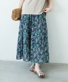 【ルクールブラン/le.coeur blanc】の《手洗い可能》フラワープリントギャザーフレアスカート 人気、トレンドファッション・服の通販 founy(ファニー) ファッション Fashion レディースファッション Fashion for Women スカート Skirts Aライン・フレアスカート A-Line & Flared Skirts おすすめ Recommended / Our Picks セットアップ Set-Up, Coordinated Outfit フラワー Flower, Floral モチーフ Motif, Design Theme 夏 Summer 春 Spring S/S・春夏 SS, Spring/Summer, Warm Season thumbnail ネイビー柄|ID: prp329100004557235 ipo3291000000032726240