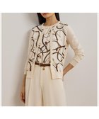 【ラルフローレン/RALPH LAUREN】のベルティングプリント コットンブレンド カーディガン 人気、トレンドファッション・服の通販 founy(ファニー) ファッション Fashion レディースファッション Fashion for Women トップス・カットソー Cut & Sew Tops カーディガン・羽織り Layered Style Cardigans カーディガン Cardigan, Knitwear シルク Silk, 100% Silk ストレート Straight, Straight Cut ツイル Twist, Twisted Detail フィット Fit, Slim Fit フロント Front, Front Design プリント Print, Printed Pattern 長袖 Long Sleeve, Full Sleeve thumbnail 100ホワイト|ID: prp329100004557278 ipo3291000000032744374