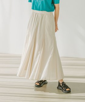 【ベイフロー/BAYFLOW】のすっきり見えする落ち感 コットンリネンフレアスカート 人気、トレンドファッション・服の通販 founy(ファニー) ファッション Fashion レディースファッション WOMEN スカート Skirt Aライン/フレアスカート Flared A-Line Skirts おすすめ Recommend ギャザー Gather フレア Flare リネン Linen |ID:prp329100004557295