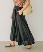 【ベイフロー/BAYFLOW】のすっきり見えする落ち感 コットンリネンフレアスカート ブラック19|ID: prp329100004557295 ipo3291000000032303775