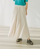 【ベイフロー/BAYFLOW】のすっきり見えする落ち感 コットンリネンフレアスカート アイボリー52|ID: prp329100004557295 ipo3291000000032517692