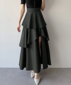 【ジュノア/JUNOAH】のmipiarl ハイウエストスリットティアードパンツスカート 人気、トレンドファッション・服の通販 founy(ファニー) ファッション Fashion レディースファッション Ladies' Fashion Online スカート Skirt thumbnail チャコール|ID: prp329100004557309 ipo3291000000032698594