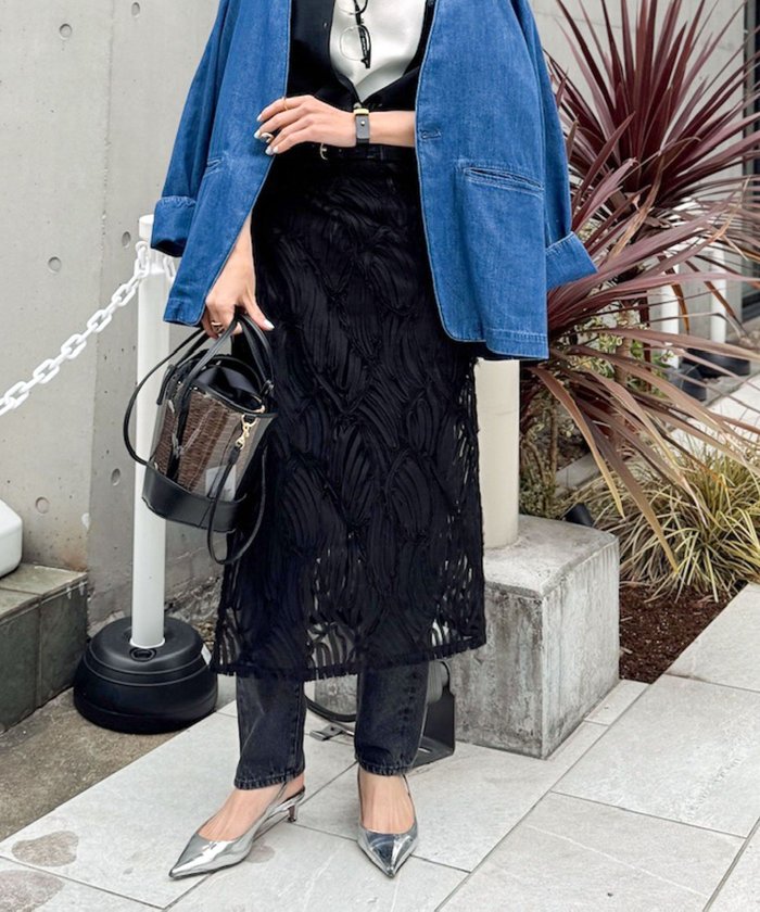 【ノーリーズ/NOLLEY'S】の《セットアップ対応》《手洗い可能》チュール刺繍ラップスカート インテリア・キッズ・メンズ・レディースファッション・服の通販 founy(ファニー) https://founy.com/ ファッション Fashion レディースファッション WOMEN セットアップ Setup スカート Skirt 2025年 2025 2025春夏・S/S Ss,Spring/Summer,2025 おすすめ Recommend カーディガン Cardigan シアー Sheer セットアップ Set Up チュール Tulle デニム Denim トレンド Trend ラップ Wrap リボン Ribbon |ID: prp329100004557348 ipo3291000000032214954
