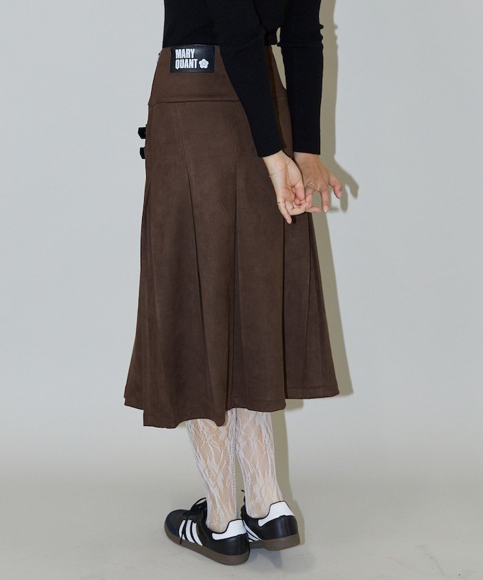 【フリークスストア/FREAK'S STORE】のフェイクスエード ダブルベルト ローライズ プリーツスカート 限定展開 インテリア・キッズ・メンズ・レディースファッション・服の通販 founy(ファニー) 　ファッション　Fashion　レディースファッション　Ladies' Fashion Online　スカート　Skirt　プリーツスカート　Pleated Skirts　ベルト　Belts　カットソー　Cut And Sew　カーディガン　Cardigan　コンパクト　Compact　スウェット　Sweat　スニーカー　Sneakers　スペシャル　Special　ソックス　Socks　ダブル　Double　フィット　Fit　フェイクスウェード　Faux Suede　フェイクスエード　Faux Suede　プリーツ　Pleats　ミドル　Middle　ミニスカート　Mini Skirt　リアル　Real　A/W・秋冬　Aw・Autumn/Winter・Fw・Fall-Winter　冬　Winter　おすすめ　Recommend　ブラウン|ID: prp329100004557359 ipo3291000000032679278