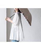 【ヴィータフェリーチェ/VitaFelice】の2段折りショート傘(晴雨兼用/親骨55cm) フリルグレージュ|ID: prp329100004557363 ipo3291000000032215073