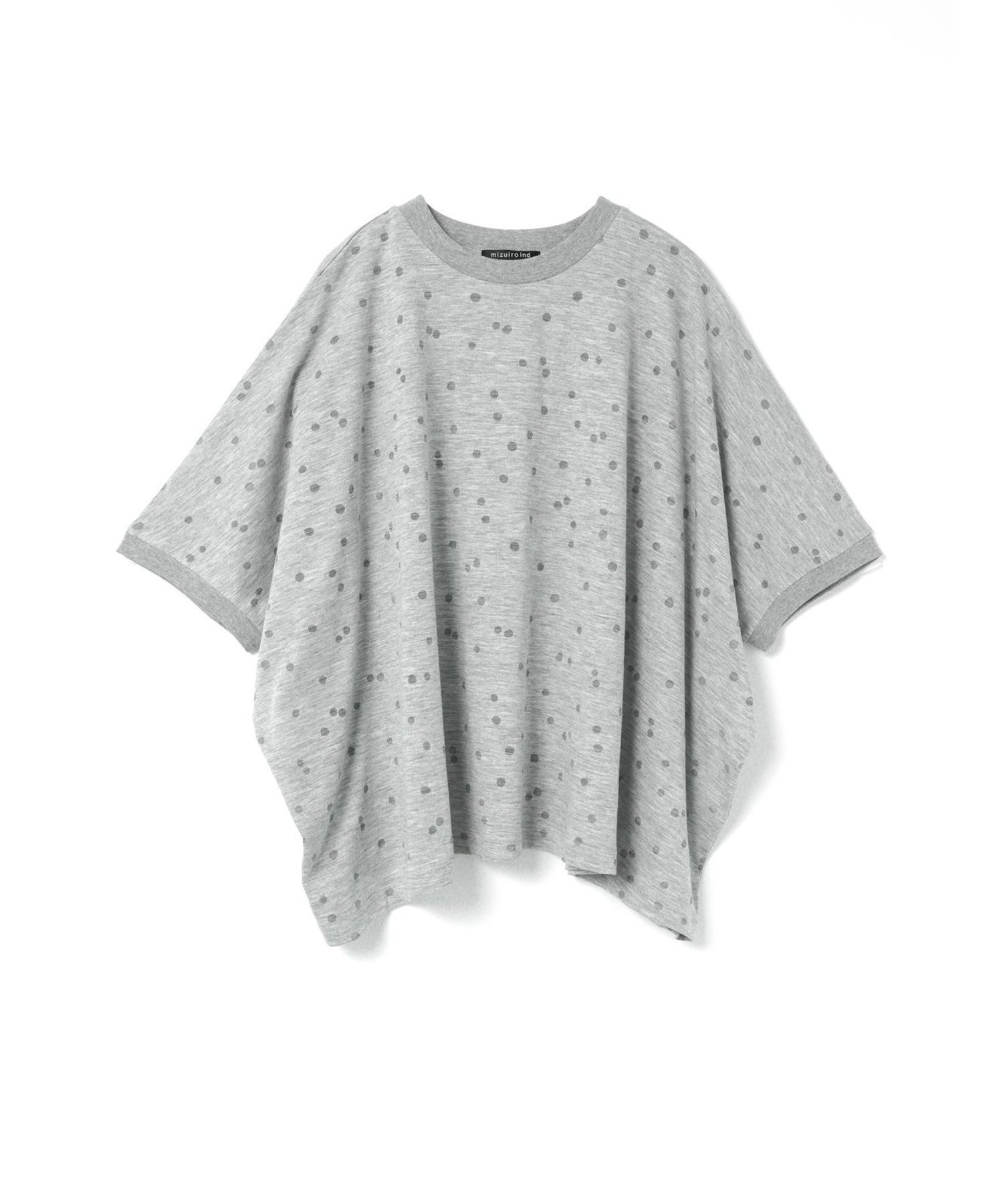 【マーコート/MARcourt】のmizuiro ind バーンアウトドットプリントワイドプルオーバー インテリア・キッズ・メンズ・レディースファッション・服の通販 founy(ファニー) 　ファッション　Fashion　レディースファッション　Fashion for Women　トップス・カットソー　Cut & Sew Tops　カジュアルプルオーバー・ニットトップス　Pullovers & Knit Tops / Casual Pullovers　カットソー　Cut and Sewn Top　ドット　Polka Dot, Dot Pattern　ポケット　Pocket, Pocket Detail　ワイド　Wide, Wide Fit　春　Spring　グレー|ID: prp329100004557372 ipo3291000000033106331