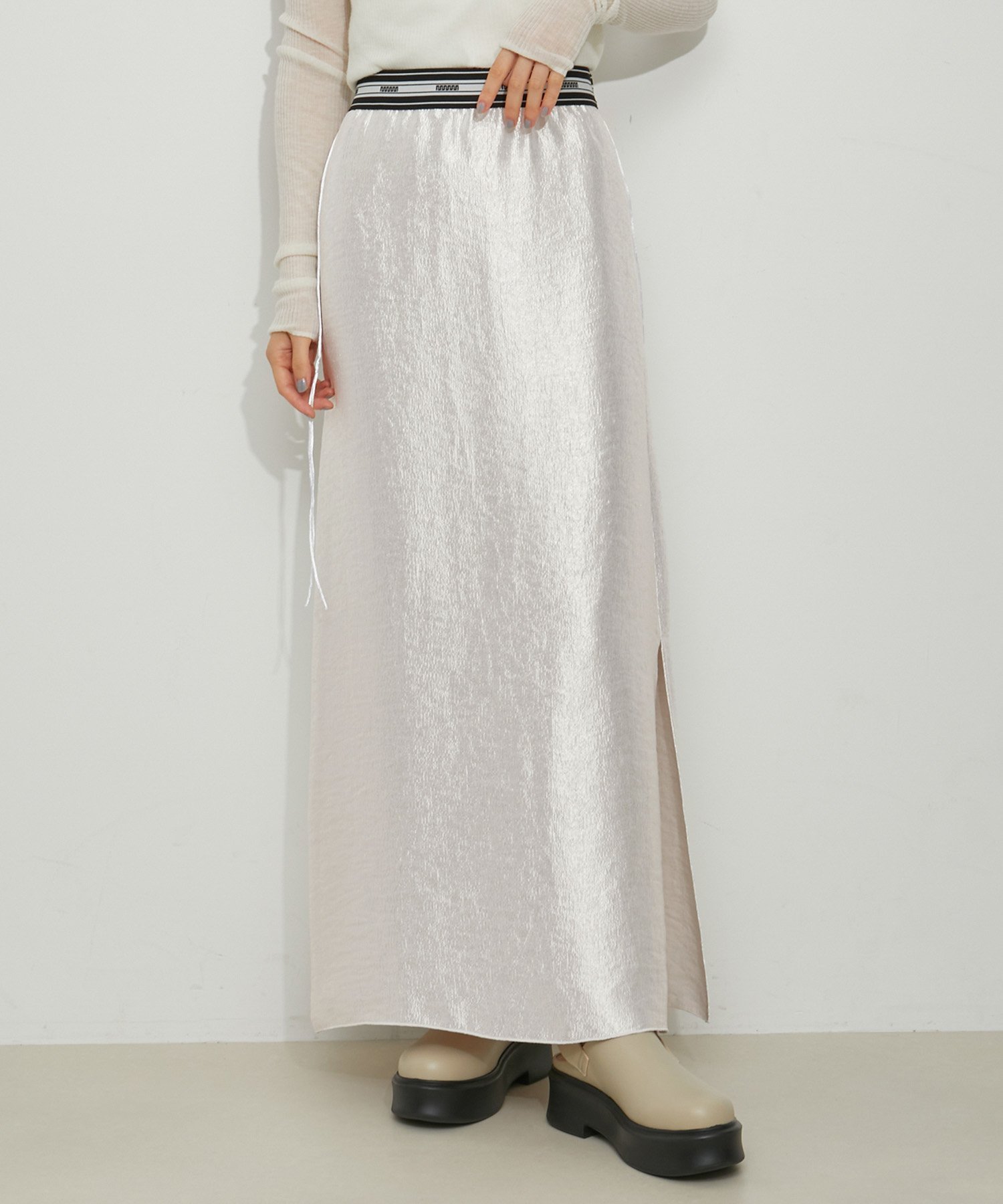 【アダム エ ロペ/ADAM ET ROPE'】のシャイニースカート インテリア・キッズ・メンズ・レディースファッション・服の通販 founy(ファニー) 　ファッション　Fashion　レディースファッション　WOMEN　スカート　Skirt　2025年　2025　スウェット　Sweat　スポーティ　Sporty　ポケット　Pocket　モチーフ　Motif　モヘヤ　Mohair　リボン　Ribbon　リラックス　Relax　エレガント 上品　Elegant　A/W・秋冬　Aw・Autumn/Winter・Fw・Fall-Winter　ホワイト(10)|ID: prp329100004557374 ipo3291000000032417700