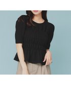 【インデックス/INDEX】のシャーリングペプラムトップス【洗濯機洗い可】 人気、トレンドファッション・服の通販 founy(ファニー) ファッション Fashion レディースファッション WOMEN トップス・カットソー Tops/Tshirt おすすめ Recommend コンパクト Compact シャーリング Shirring ジャカード Jacquard ストレッチ Stretch タイトスカート Tight Skirt デニム Denim フェミニン Feminine ペプラム Peplum ランダム Random 半袖 Short Sleeve 夏 Summer thumbnail ブラック|ID: prp329100004557385 ipo3291000000032255458